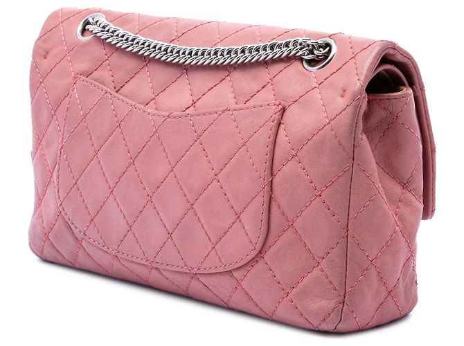 Chanel Pink Medium Classic Washed Lambskin Bijoux Chain Double Flap Rosa - vista 2