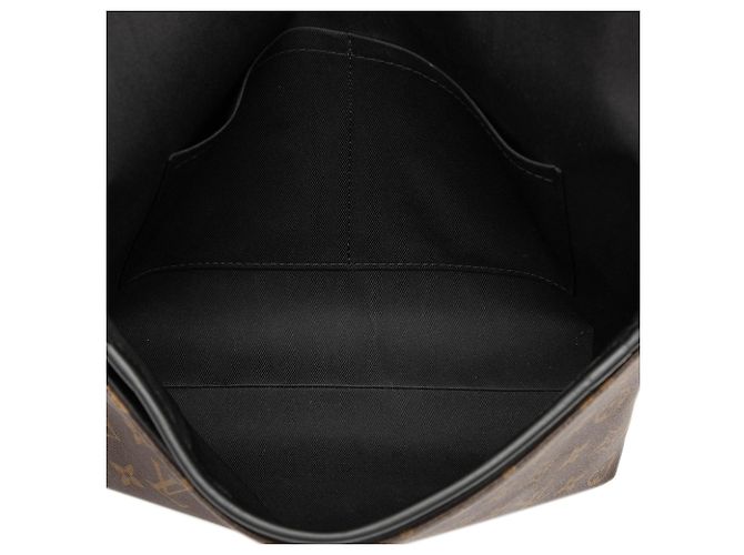 Louis Vuitton Borsa Messenger Magnetica Monogram Macassar Marrone - vista 4