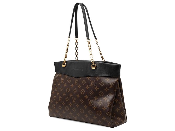 Louis Vuitton Brown Monogram Pallas Shopper Marrone - vista 2
