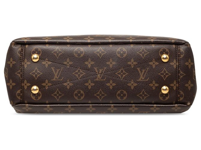 Louis Vuitton Brown Monogram Pallas Shopper Marrone - vista 3