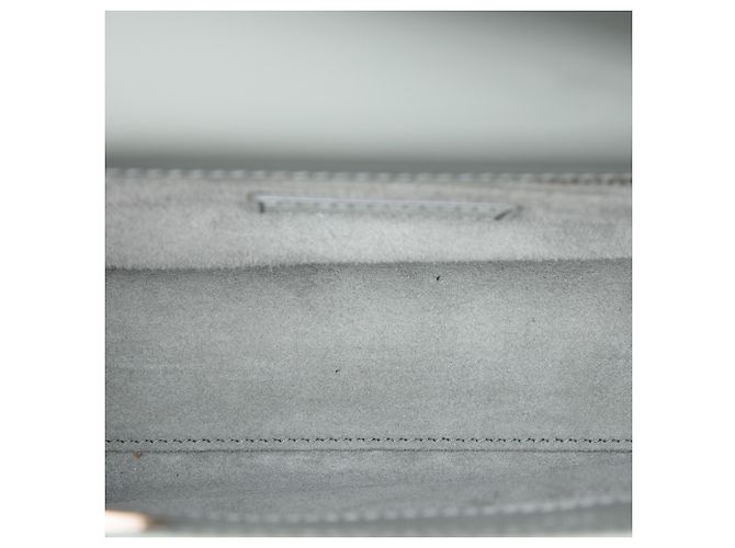 Lady Dior Cannage in vernice grigio Small Marrone Grigio antracite - vista 4