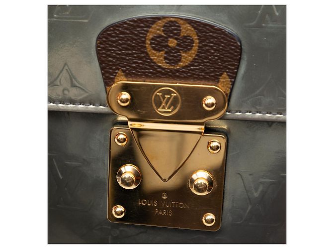 Louis Vuitton Silver Monogram Vernis Spring Street Plata - vista 5