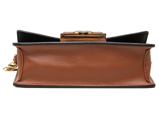 Portafoglio con catena Dauphine in Monogram Reverse marrone Louis Vuitton - vista 3