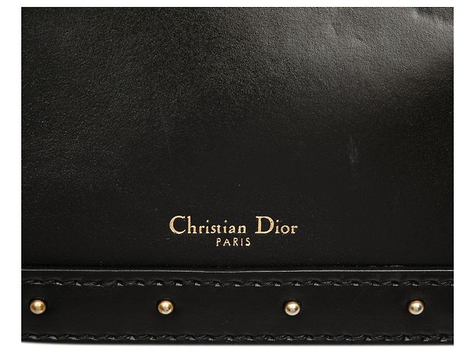 Dior Black Leather DiorAddict Square Flap Nero - vista 6