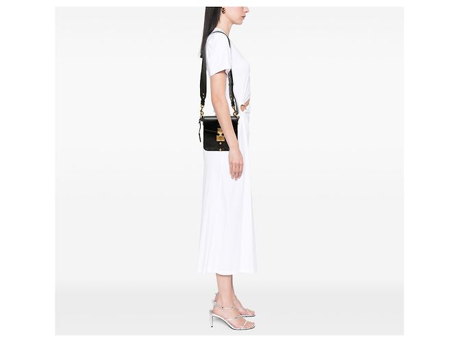 Dior Black Leather DiorAddict Square Flap Nero - vista 7