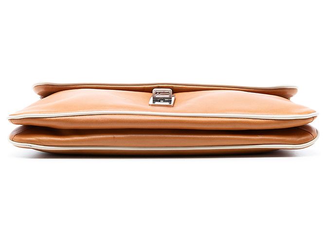 Sac à bandoulière en cuir marron Prada - vue 3