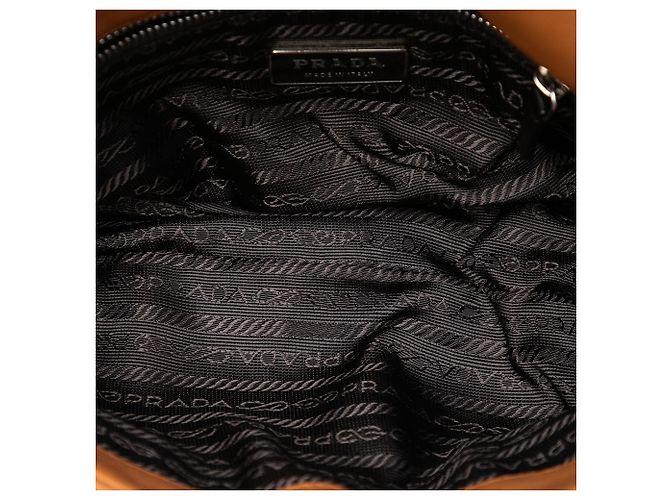 Sac à bandoulière en cuir marron Prada - vue 4
