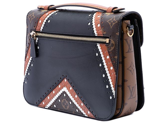 Louis Vuitton Pochette Metis Brogue Monogram Marrone - vista 2