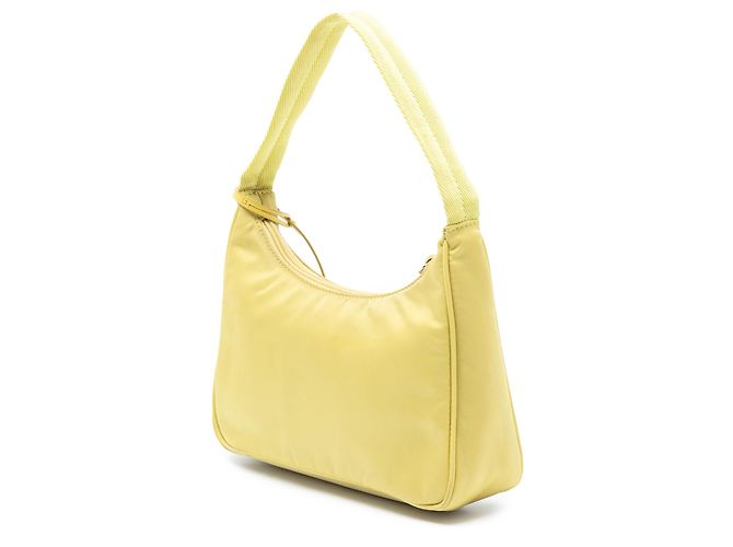 Prada Yellow Mini Tessuto Re Edition 2000 Schultertasche Gelb - Ansicht 2