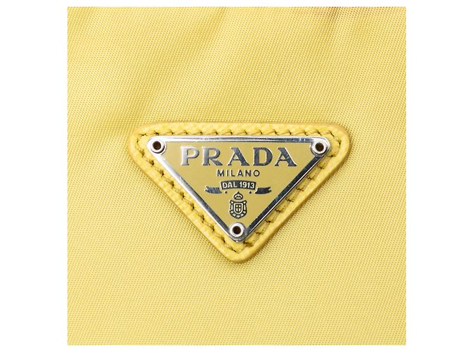 Prada Yellow Mini Tessuto Re Edition 2000 Schultertasche Gelb - Ansicht 5