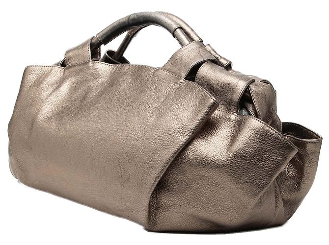 LOEWE Marrone Metallizzato Nappa Anagram Aire Bronzo - vista 2