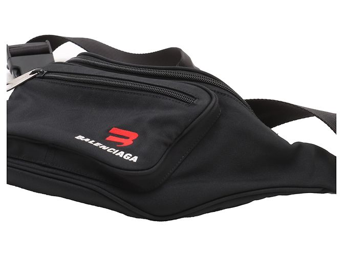 Borsa a tracolla Explorer in nylon nero Balenciaga - vista 8