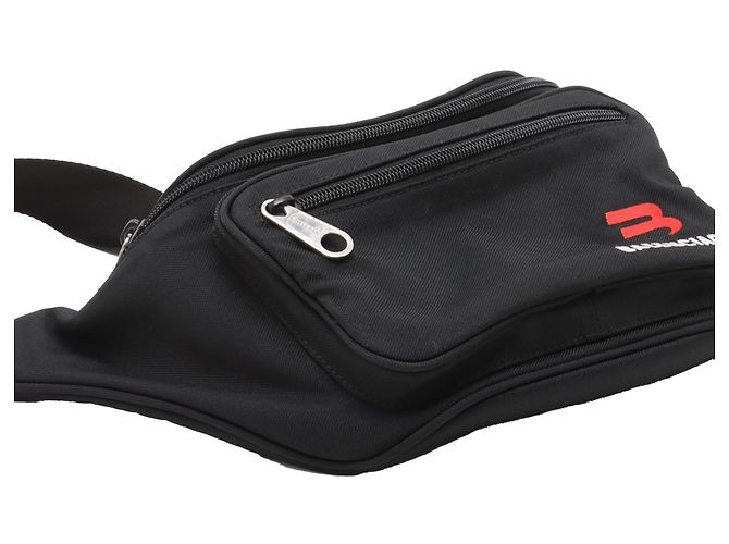 Borsa a tracolla Explorer in nylon nero Balenciaga - vista 9