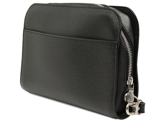Pochette Baikal in pelle Taiga nera Louis Vuitton Nero - vista 2