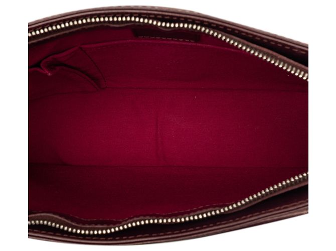Louis Vuitton Red Monogram Mat Alston Rosso Bordò - vista 4