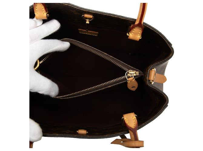 Louis Vuitton Marrone Monogram Montaigne MM - vista 4