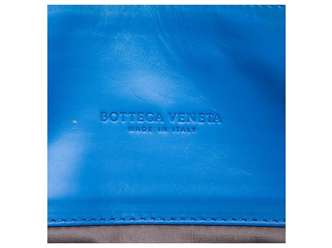 Valigetta in nappa blu Intrecciato Bottega Veneta - vista 5