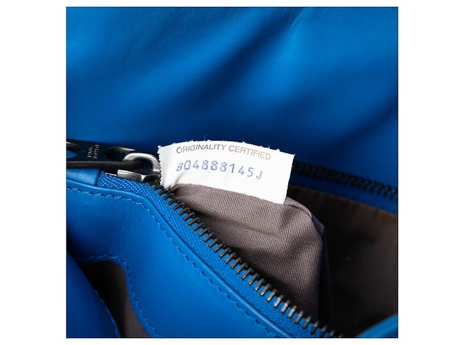 Valigetta in nappa blu Intrecciato Bottega Veneta - vista 6