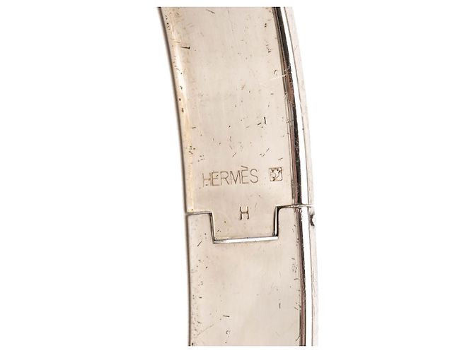 Bracciale Hermès Black Narrow Enamel Clic H PM - vista 4