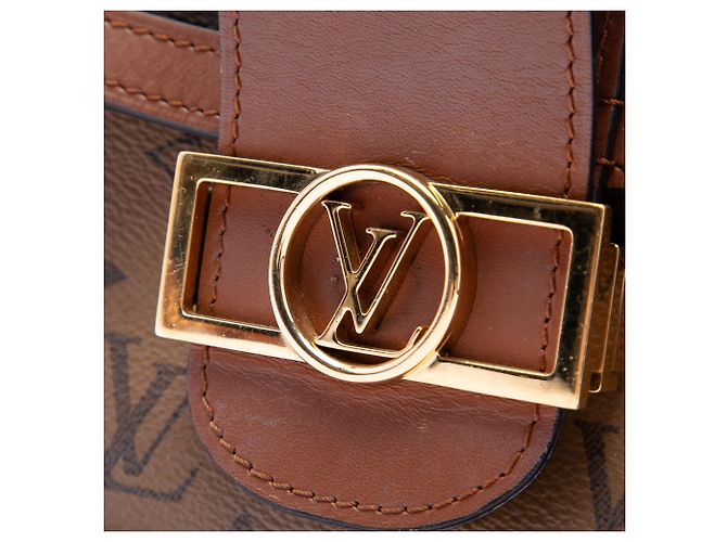 Louis Vuitton Marrone Monogram Reverse Dauphine MM - vista 5