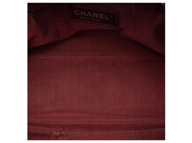 Tote Shopping Chanel in Caviar Trapuntato Rosso Bordò - vista 4