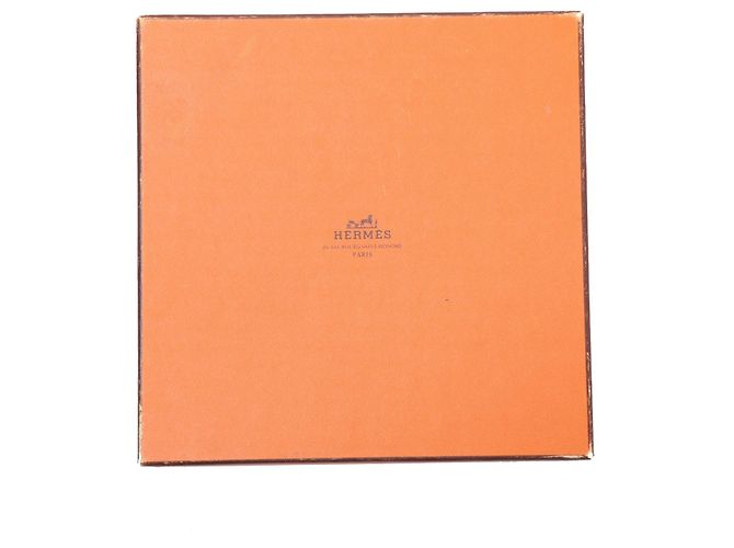 Sciarpa in seta Hermès Brown L Arbre de Soie 90 - vista 7