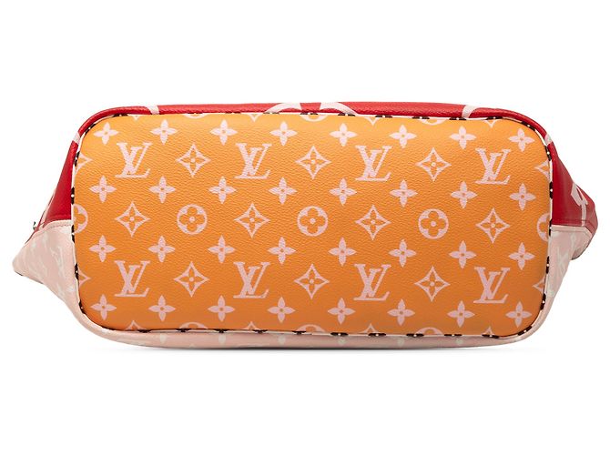 Louis Vuitton Red Monogram Giant Neverfull MM Rosso - vista 3