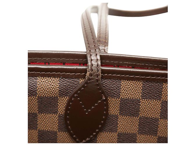 Louis Vuitton Marrone Damier Ebene Neverfull MM - vista 10