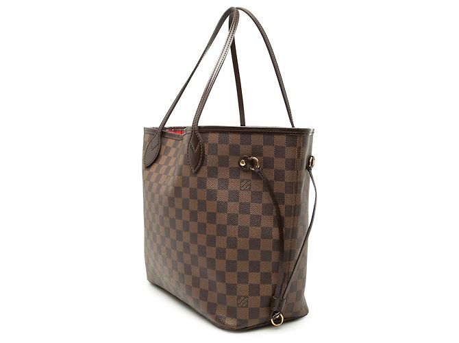Louis Vuitton Marrone Damier Ebene Neverfull MM - vista 2