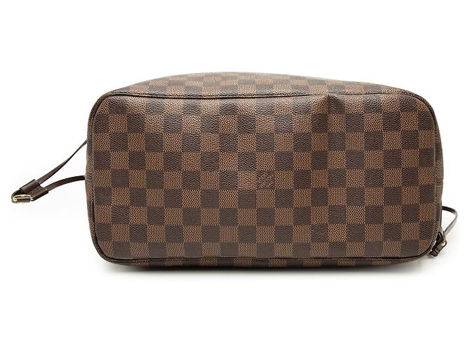 Louis Vuitton Marrone Damier Ebene Neverfull MM - vista 3