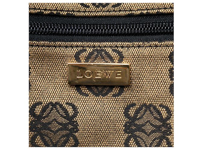 Tote in tela Anagram beige LOEWE - vista 5