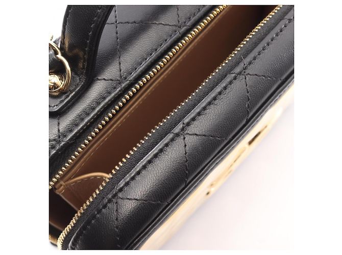 Vanity Beauty Case Matelassé Chanel Nero D'oro - vista 11
