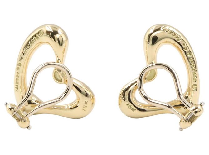 Orecchini Tiffany & Co. Open Heart in quarzo rutilato D'oro - vista 2