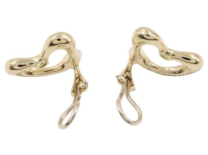 Orecchini Tiffany & Co. Open Heart in quarzo rutilato D'oro - vista 3
