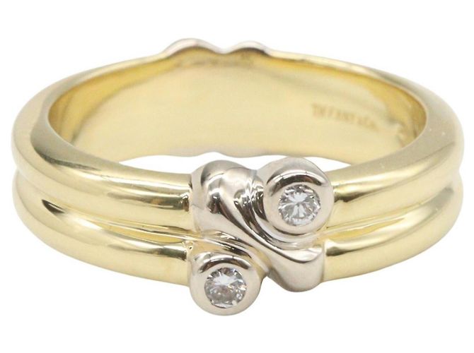 Tiffany & Co. Signature Diamantring Silber Golden - Ansicht 2