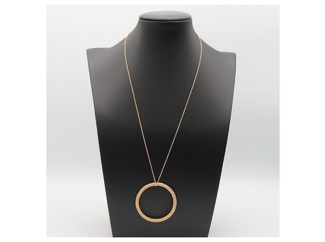 Collana grande Tiffany & Co. con cerchio martellato e diamanti D'oro - vista 6