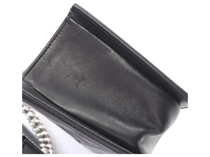 Borsa a tracolla Chanel Boy V-Stitch Nero - vista 10