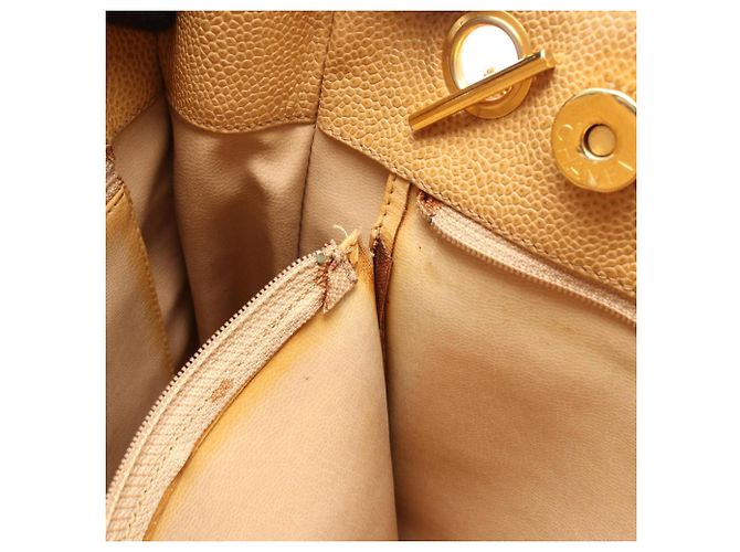 Borsa Tote Chanel Matelassé Coco Ball Beige - vista 6