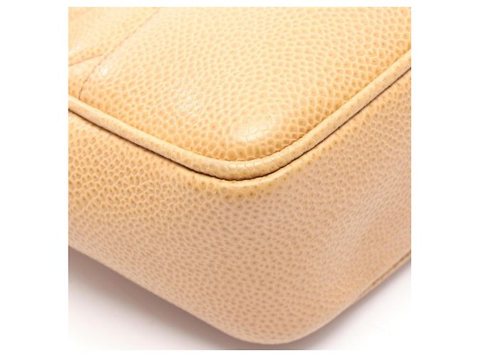 Borsa Tote Chanel Matelassé Coco Ball Beige - vista 7