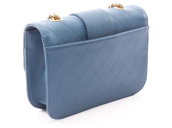 Borsa Chanel Matelassé blu - vista 2