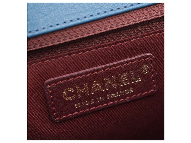 Borsa Chanel Matelassé blu - vista 4