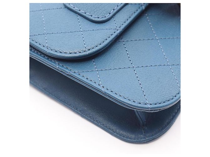 Borsa Chanel Matelassé blu - vista 6