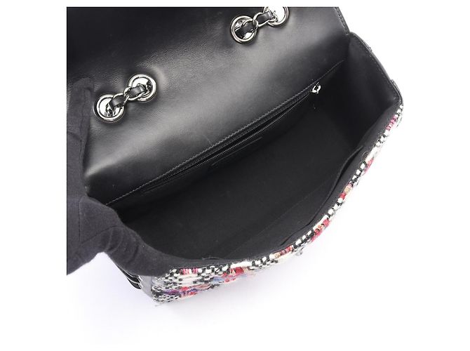 Borsa a Spalla Chanel Matelassé Nero Multicolore - vista 3