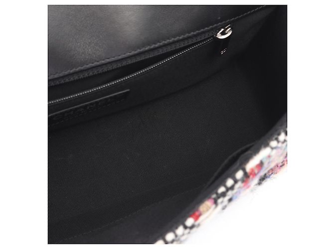 Borsa a Spalla Chanel Matelassé Nero Multicolore - vista 6