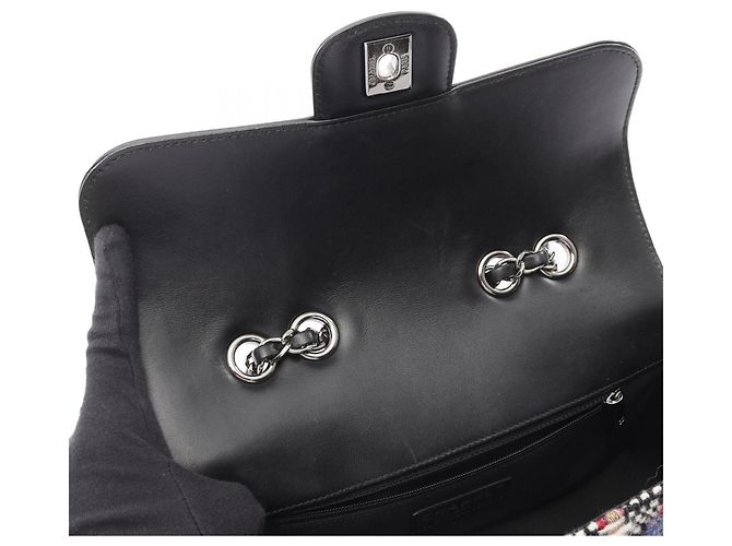 Borsa a Spalla Chanel Matelassé Nero Multicolore - vista 7