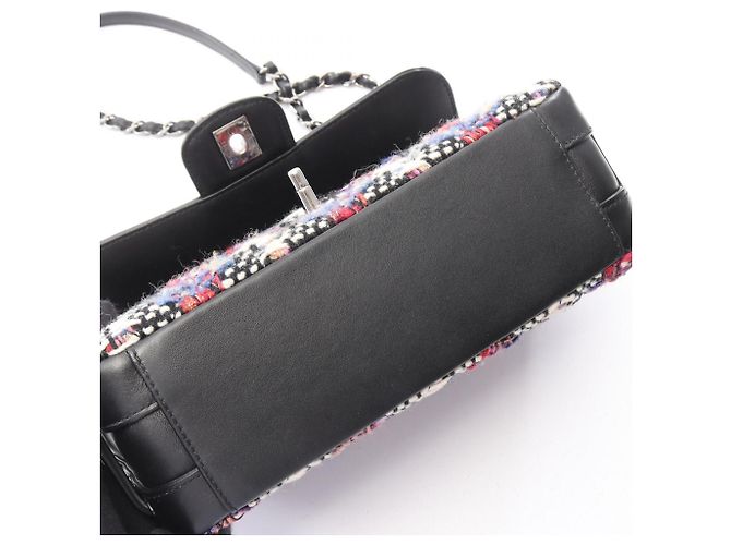 Borsa a Spalla Chanel Matelassé Nero Multicolore - vista 8