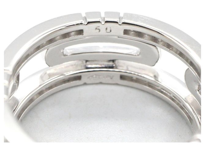 Bulgari BVLGARI Parentesi Ring mit kleinen Diamanten Silber - Ansicht 5