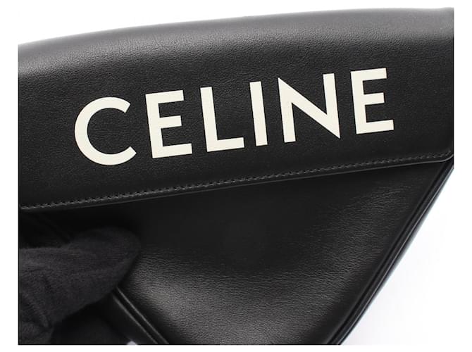 Céline Borsa a Spalla Triangle Celine Nero - vista 4