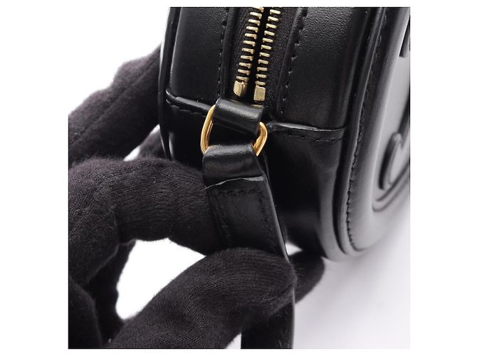 Céline Borsa a Spalla Celine Triomphe Oval Purse Nero - vista 11