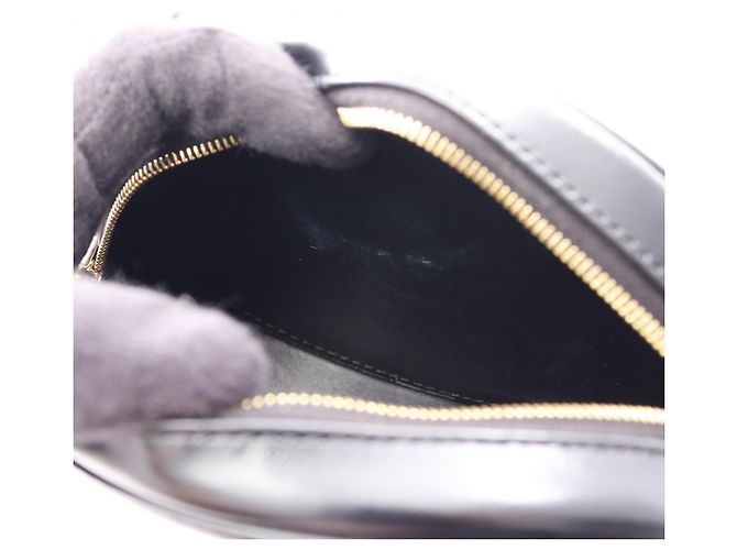 Céline Borsa a Spalla Celine Triomphe Oval Purse Nero - vista 5